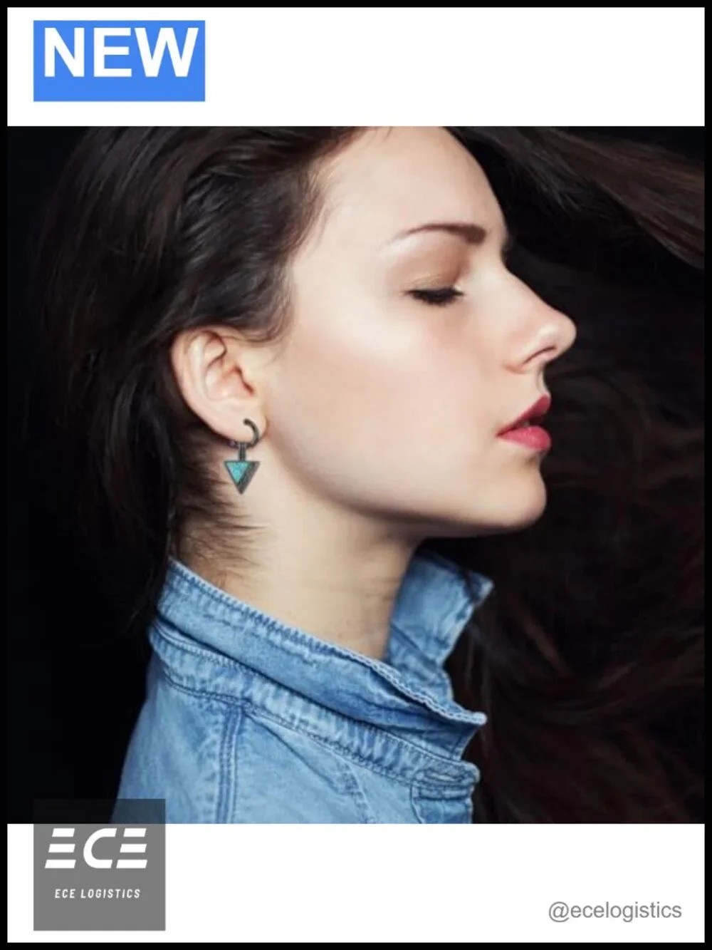 Viking Celtic Knot Arrowhead Dangle Earrings Black Gold Plated Turquoise